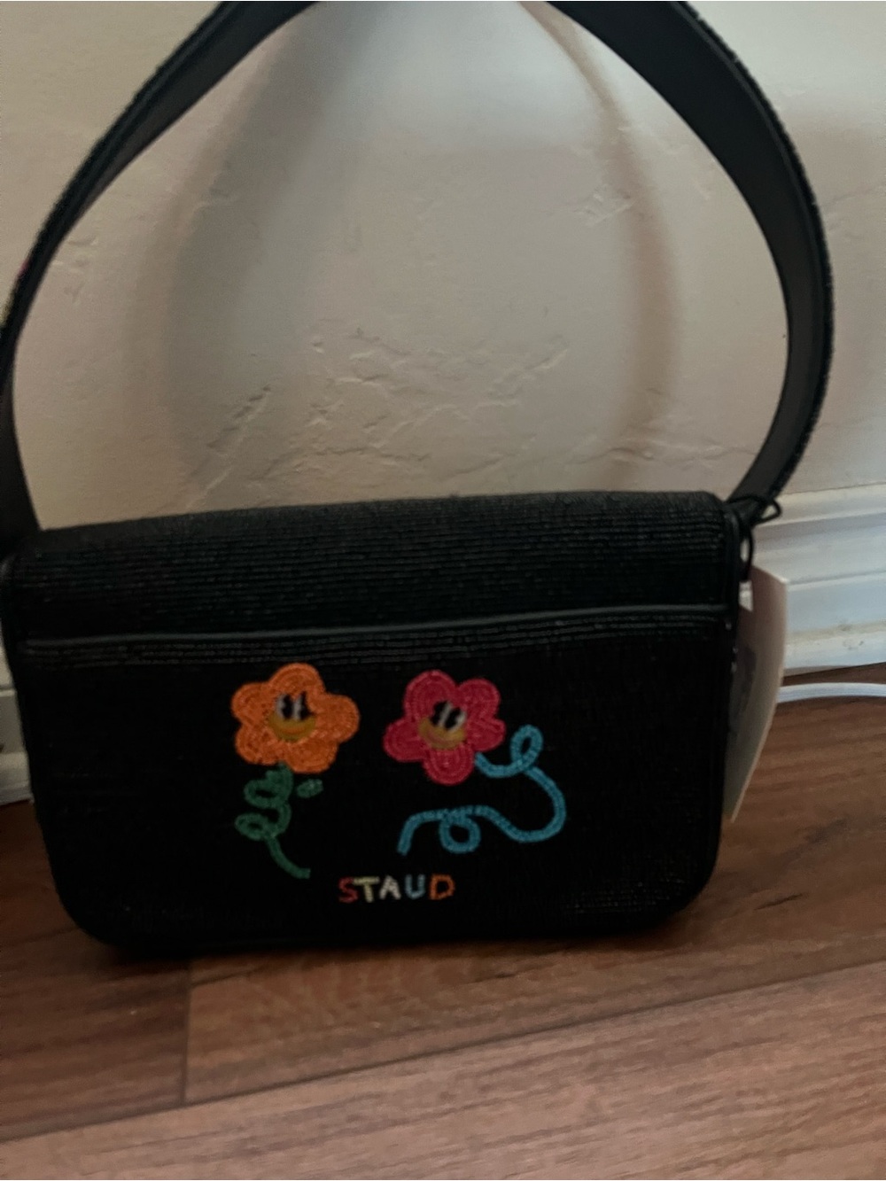Staud Tommy Beaded Caviar Bag - Shroomscape (new with tags + duster bag) - Picture 3 of 7
